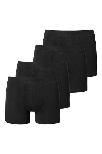 Schiesser Jungen Boxerhorts, 4er Pack - Unterhose, Pants, Cotton Stretch, 140-176