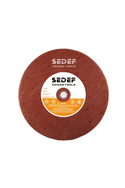 Sedef 250x50x25 mm Kahverengi Skoç Elyaf Zımpara Taşı 7PC 180 Kum