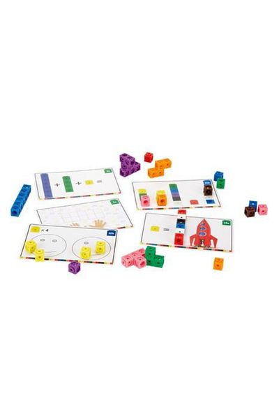 Learning Resources Cuburi interconectabile - ضبط أنشطة الرياضيات