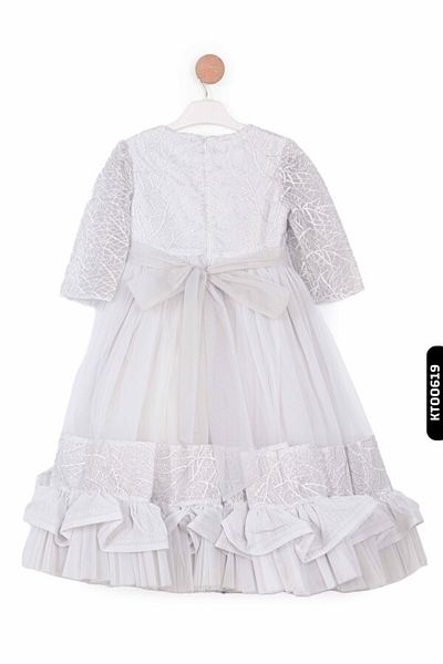 XO Kids Κοριτσίστικο φόρεμα 3-10 ετών - μανίκι με μαντήλι, γιακά και ανοιχτό βολάν 1039
