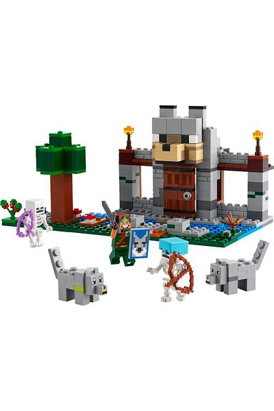 LEGO ®   ماين كرافت ®   قلعة الذئب 21261 - مجموعة بناء الألعاب الإبداعية لـ 8+ (312 قطعة)