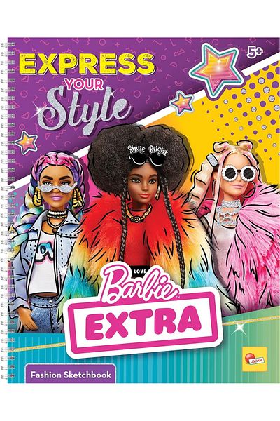 Lisciani Barbie Sketch Book Express Your Style ( In Display Of 8 Pcs)