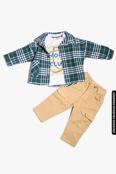 Çikoby Baby Boy Checkered Shirt 6-24 Months 20052
