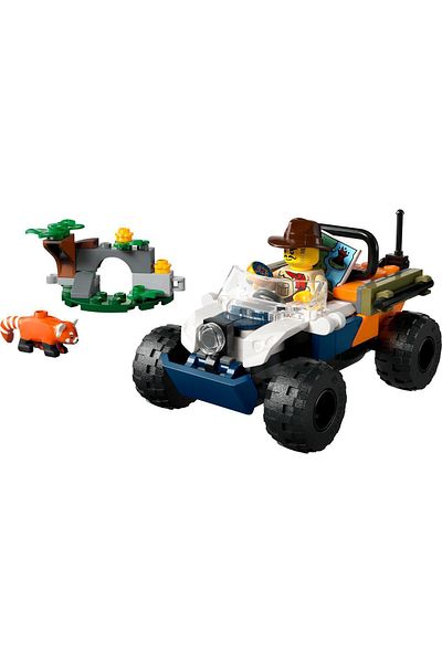 LEGO مجموعة بناء Red Panda Quest - 60424 City Forest Explorer مع مركبة ATV (92 قطعة)