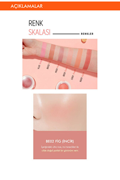 Missha Meyve Renkleriyle Doğal Ve Parlak Görünüm Sunan Jel Allık A'pıeu Juicy-pang Jelly Blusher (BE02)
