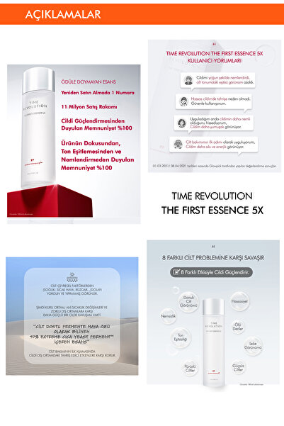 Missha Fermente İçeriklere Sahip Aydınlatıcı&Nemlendirici Esans Time Revolution The First Essence 5x (30ml)