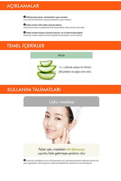 Missha Aloe Vera Extract Intensive Moisturizing Sleeping Mask Pure Source Pocket Pack (Aloe)
