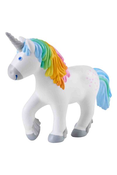 Haba Figurină pentru copii, Unicorn Ruby Rainbow, 11,5 x 3,5 x 14 cm