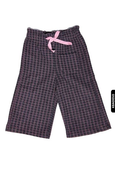 Çikoby Baby Girl Checkered Knitted Trousers 6-24 Months 20525
