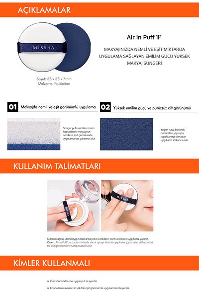 Missha Makeup Sponge Air in Puff with Smooth Application