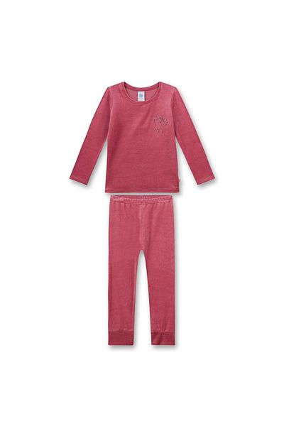 Sanetta Mädchen Schlafanzug - Nicky, lang, Nachtwäsche, Pyjama, Rundhals, Pferde-Motiv
