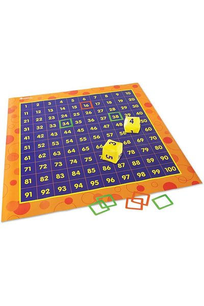 Learning Resources LR-HIP HOPPIN' HUNDRED MAT™ ACTIVITY SET