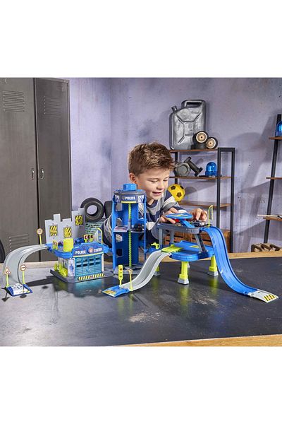 Majorette Creatix Police Car Track With 5 Cars