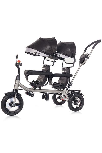 Chipolino Tricicleta Gemeni 2play Obsidian Silver