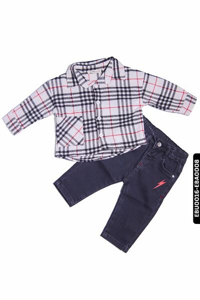 Çikoby Baby Boy Checkered Shirt 6-24 Months 20052