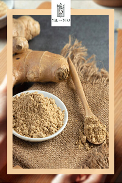 Mel and Mira Ginseng Kökü Tozu 25g. Öğütülmüş Kırmızı Kore Ginsengi, Gerçek Saf Ginseng Panax