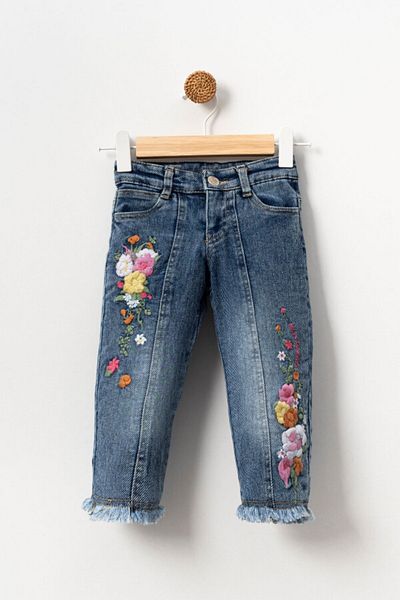 XO Kids Girl's Pants 7-11 Years with Hat Gift - 2195-1