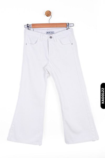 nk kids 8-14 Years Old Girl's Trousers - Wide Leg, Belt and Half Zipper 55706