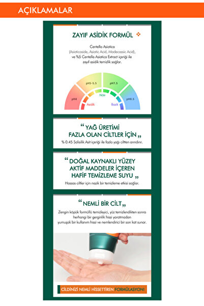 Missha Hassas Ciltler İçin Yağlanma Karşıtı Yüz Yıkama Köpüğü Cicadin pH Blemish Foaming Cleanser 150ml