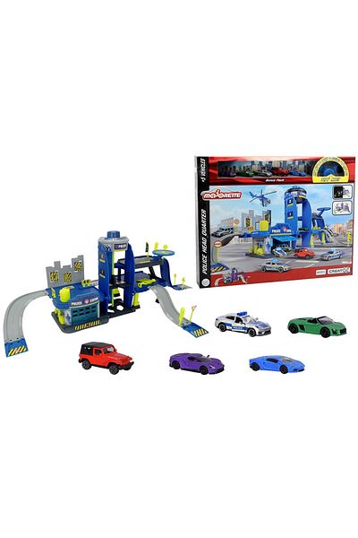Majorette Creatix Police Car Track With 5 Cars