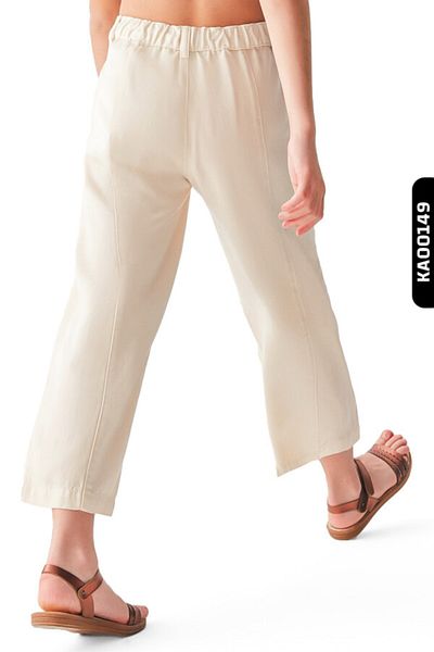 nk kids 8-14 Years Old Girl's Trousers - Elastic Waist, Belt and Flannel Pocket, Wide Leg 56710