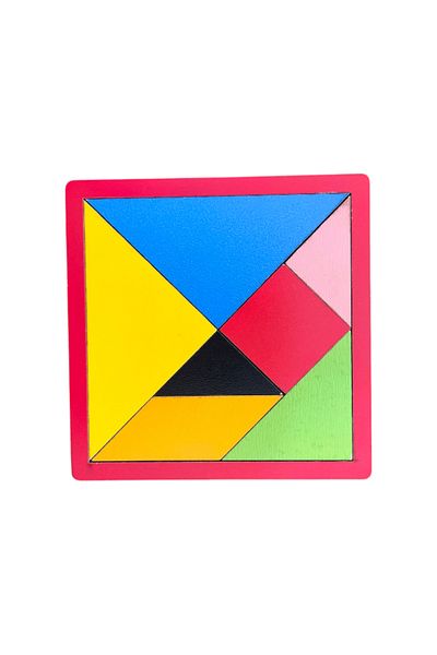 heptex Wooden Tangram 15 cm 5 Pieces