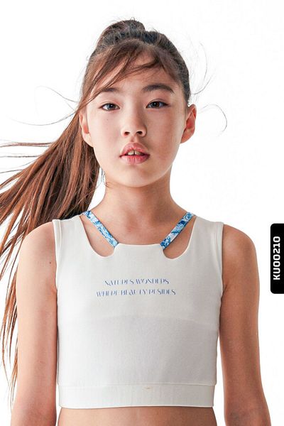 nk kids Sleeveless Digital Printed Girl's Blouse 8-14 Years 36315