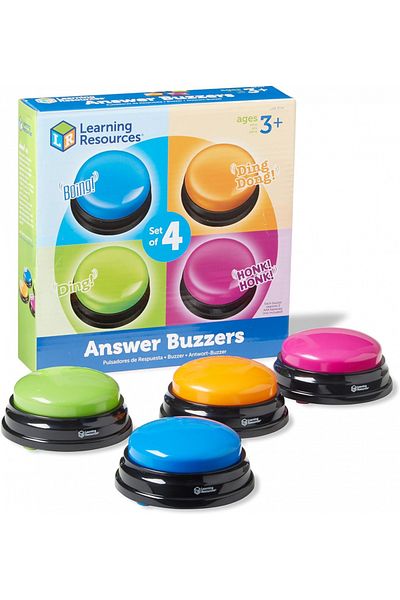 Learning Resources مجموعة من 4 أجهزة تنبيه للإجابة - LER3774
