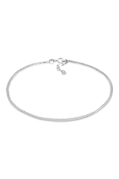 ELLI Fußkette Damen Venezianische Kettenglieder Halskette Basic Layer Sommer ...