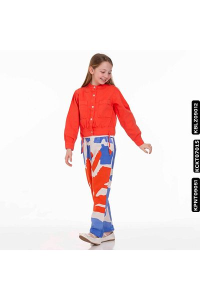 XO Kids 8-14 Years Girl Coral Trousers - 54341 Kpnt09051