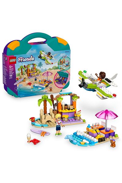 LEGO Friends Creative Beach and Travel Suitcase - Toy Construction Set for Ages 5 and up (188 Pieces)