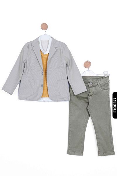 XO Kids 3-8 Years Old Boy Set - Lower and Upper Set 5674