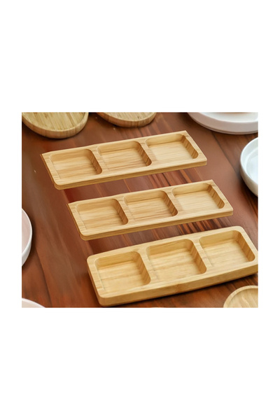 Bambum Atbyhome 12 Kişilik 41 Parça Seramik - Bambu Kahvaltı Takımı - Lüx Kahvaltılık Sunum Seti