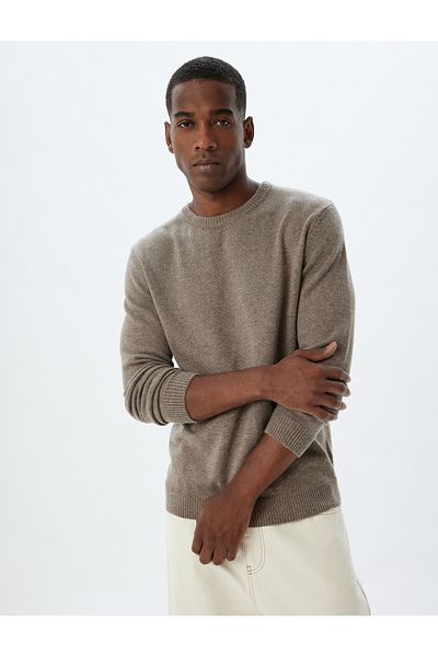 Koton Πλεκτό Πουλόβερ Basic Crew Neck Viscose