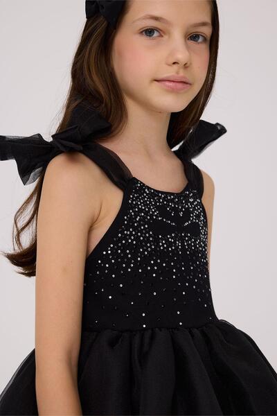 Tyess Girl Black Dress