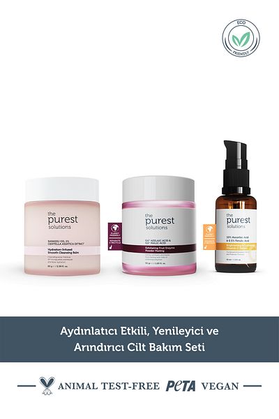The Purest Solutions Σετ περιποίησης δέρματος με φωτεινό αποτέλεσμα, ανανέωση και καθαρισμό