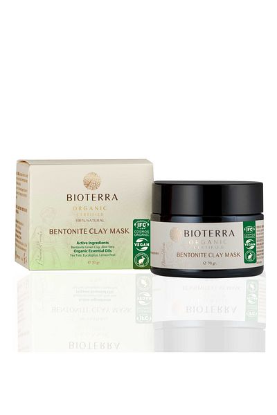 Bioterra قناع طين البنتونيت العضوي 70 مل
