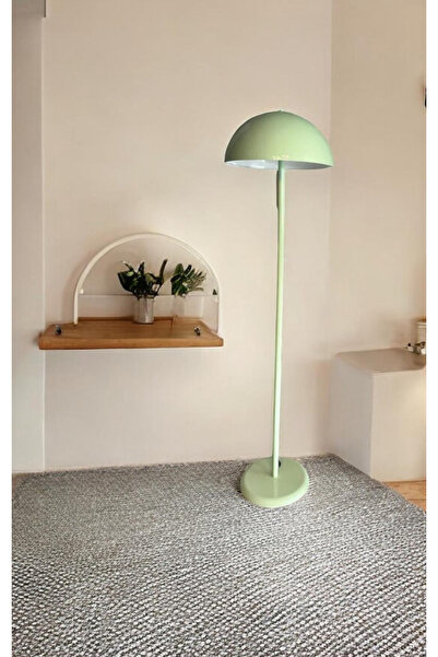 burenze Modern Tasarım Mars Lambader Mint Yeşili Ayaklı Abajur
