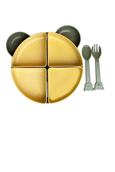 Fox Bebek tabak seti ek gıda bebek yemek seti 7 parça çoçuk yemek beslenme