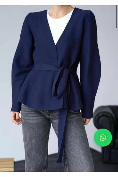 MODA Tricotaj cardigan pentru femei Wrap Tie