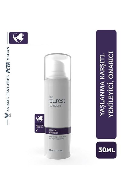 The Purest Solutions سيروم العناية بالبشرة الببتيد المجدد والمضاد للشيخوخة 30 مل (مركب الببتيد)