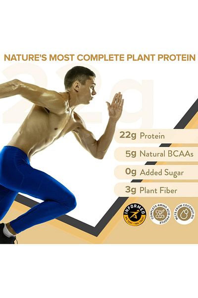 Wellbeing Nutrition Organic Vegan Plant Protein Isolate Powder Italian Cafe Mocha - 32gm