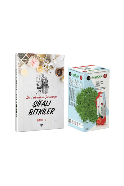 Halk Kitabevi İbn-i Sina'dan Şifalı Bitkiler Kitabı ve Çilek Aromalı Matcha Ç...