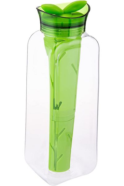 AKDC FELLI SPROUT INFUSION JUG L8CMX10CMX29CM transparent and green