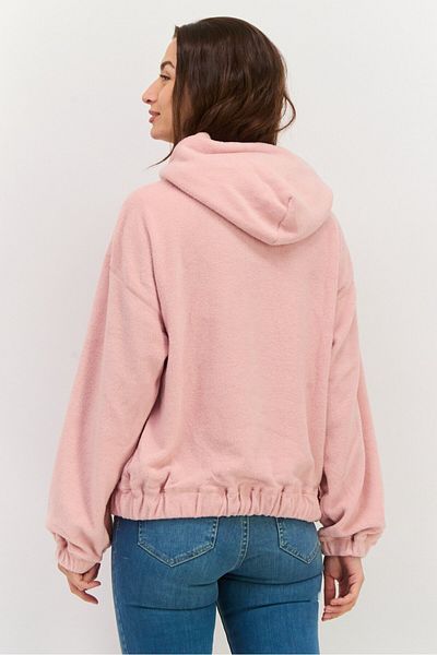 NIA Women Fleece Long Sleeve Hooded Sweatshirt, Pink