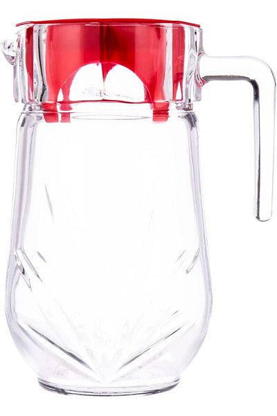 AKDC Glass Jug L(12CM) XW(12CM) XH(22CM) White