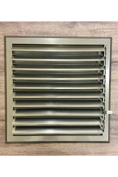 ECOVENT 30x45 Bronz Krom Alüminyum Yüzeysel Hareketli Banyo Wc Menfezi,panjur