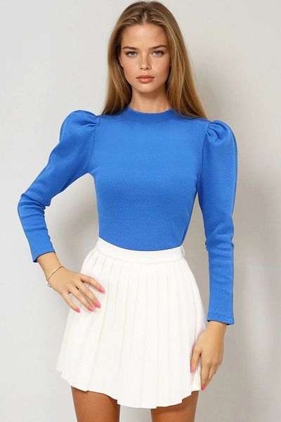 VAGGON Γυναικεία Saks Princess Sleeve Half Fisherman Camisole Μπλούζα Urt0047