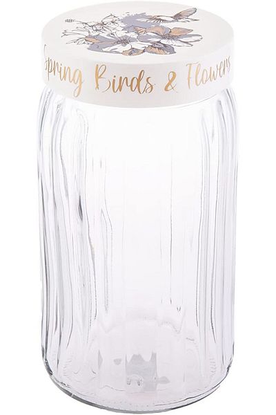 AKDC Stylish Glass Storage Jar For Kitchen - Transparent & Durable M532