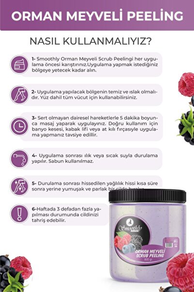 Smoothly Orman Meyveli Canlandırıcı & Yumuşatıcı El Ayak Ve Vücut Bakım Peelingi 800gr